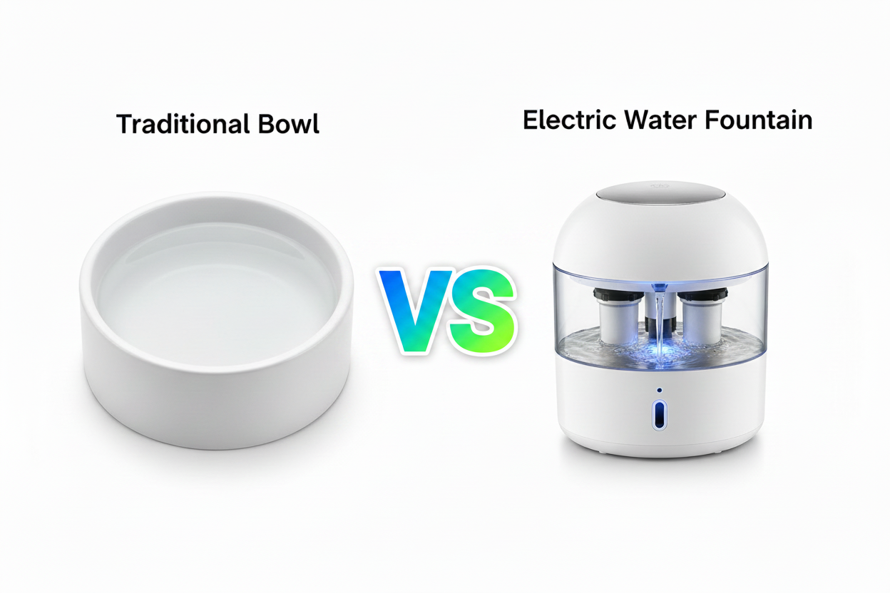 Automatic Pet Drinking Fountain vs Traditional Bowl: What's the Best Choice for Your Store in 2026?
