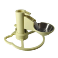 Pumpless Stainless Steel Cat Water Fountain - The Best Filterless Cat Water Fountain, Adjustable Stand, Pure Cat Water Fountain Dispenser for Standard Bottles
