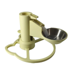 Pumpless Stainless Steel Cat Water Fountain - The Best Filterless Cat Water Fountain, Adjustable Stand, Pure Cat Water Fountain Dispenser for Standard Bottles