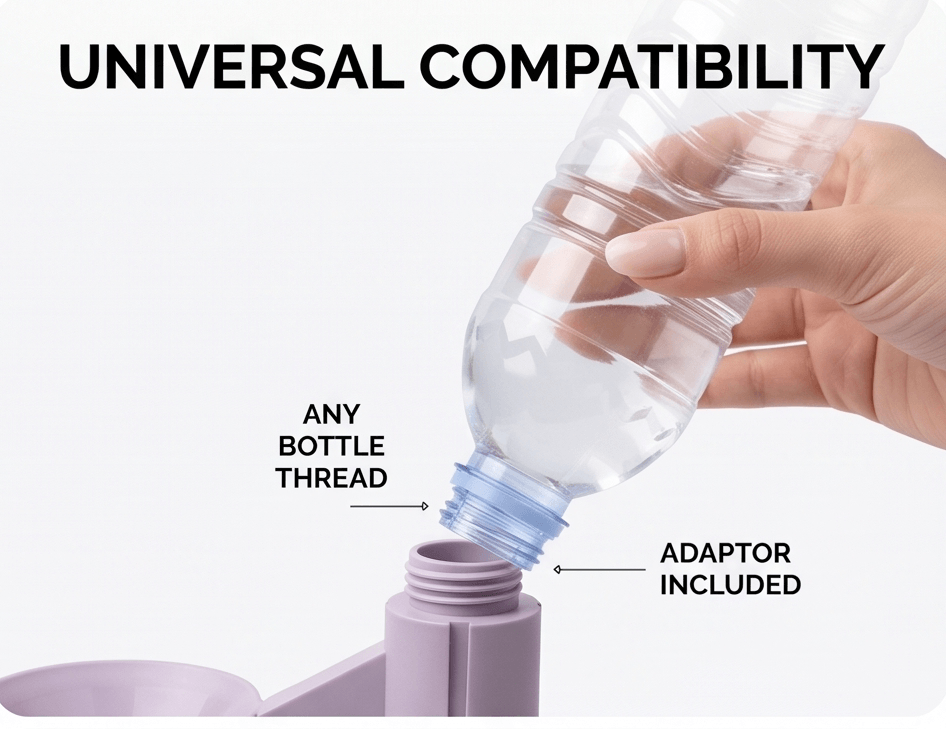Gravity Pet Waterer – Zero-Filter, Cordless drinking fountain  for Cats & Small Dogs